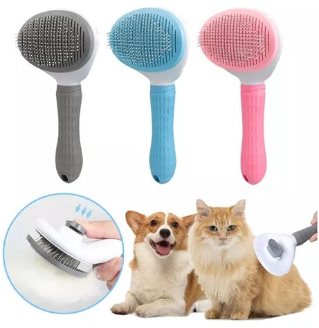 Cepillo para Mascotas – Removedor de Pelo Autolimpiante y Antienredos