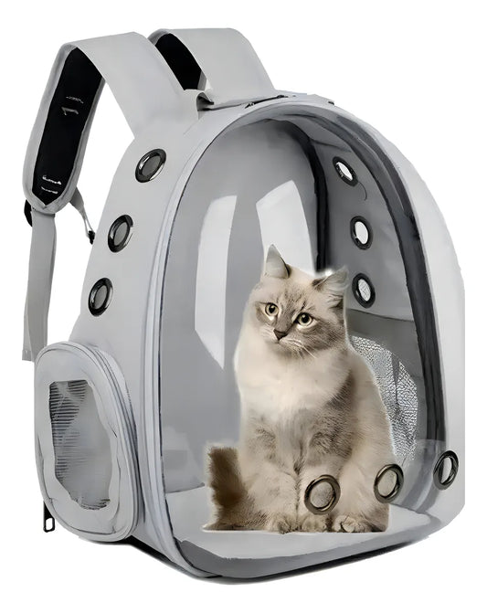 Mochila Transportadora Espacial para Gatos y Perros – Ventilada, Cómoda y Transparente