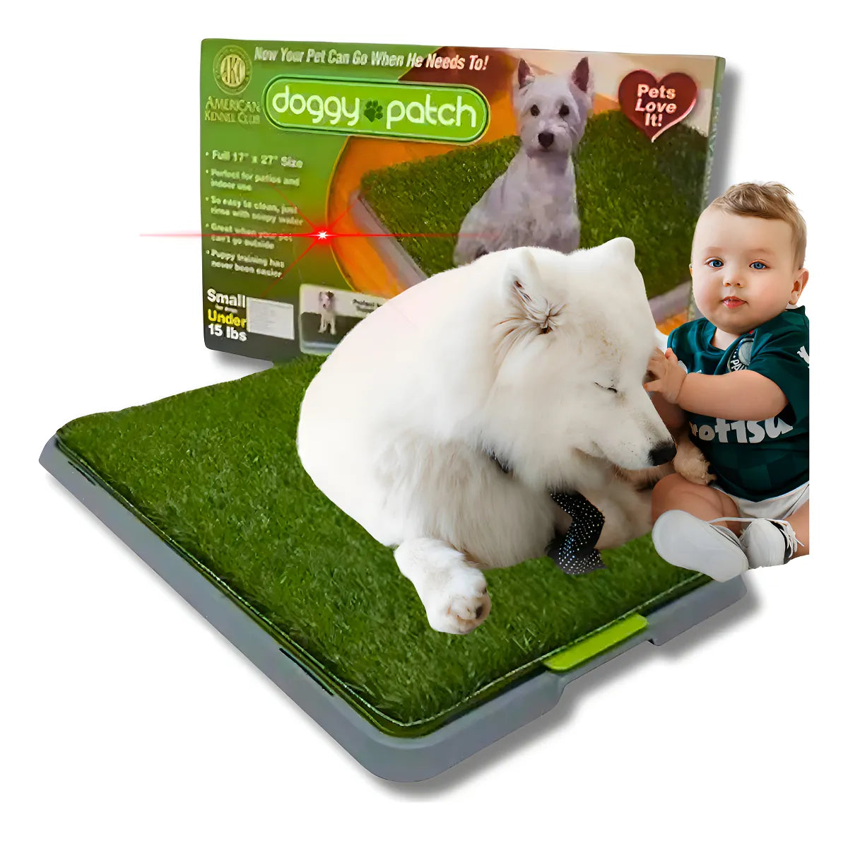 Tapete Sanitario Grande para Perros – Alfombra de Pasto Sintético con Bandeja | Entrenamiento en Interior y Balcón