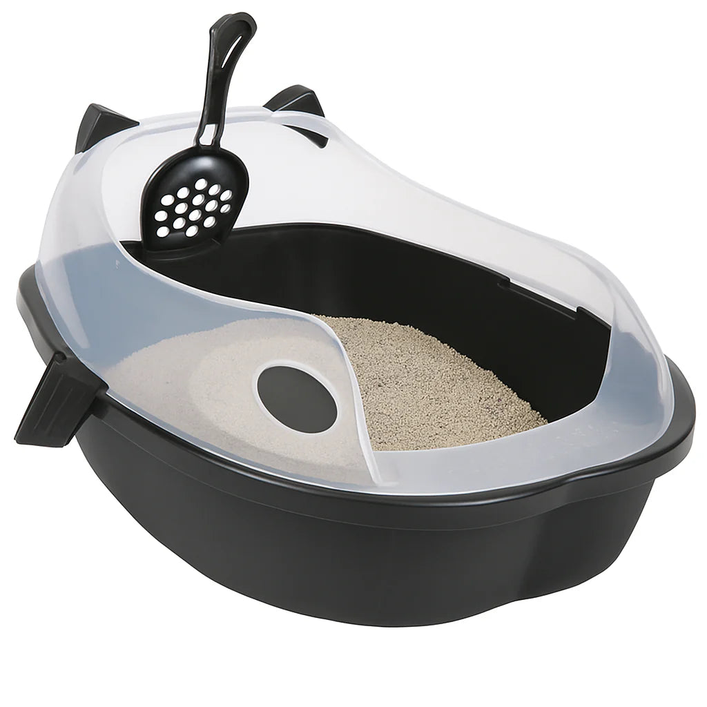 Arenero para Gatos con Cubierta y Pala – Antisalpicaduras