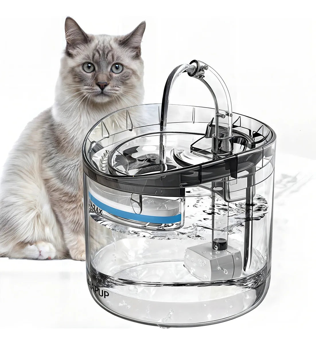 Bebedero Automático para Gatos – Fuente Silenciosa 2.5 L con Filtro