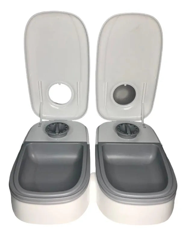 Comedero Automático con Temporizador para Mascotas – Doble Compartimento