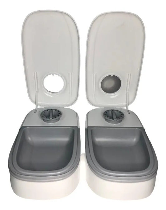 Comedero Automático con Temporizador para Mascotas – Doble Compartimento